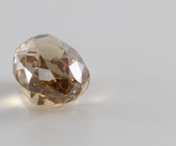 Briolette Cut Loose Diamond (4.24 Ct, Natural Fancy Brown Orange, SI1) GIA  Certified