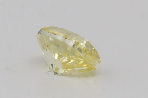 Oval Cut Loose Diamond (0.8 Ct,Fancy Vivid Yellow Color,Si1