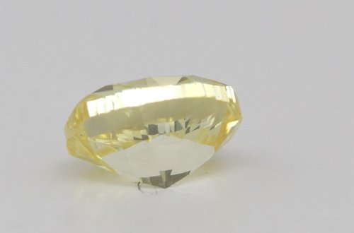 Oval Cut Loose Diamond (0.8 Ct,Fancy Vivid Yellow Color,Si1 