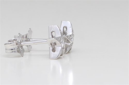 Alinka 18kt white gold NEVA diamond stud earring - Silver