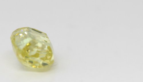 Cushion Cut Loose Diamond (1.02 Ct,Fancy Intense Greenish Yellow