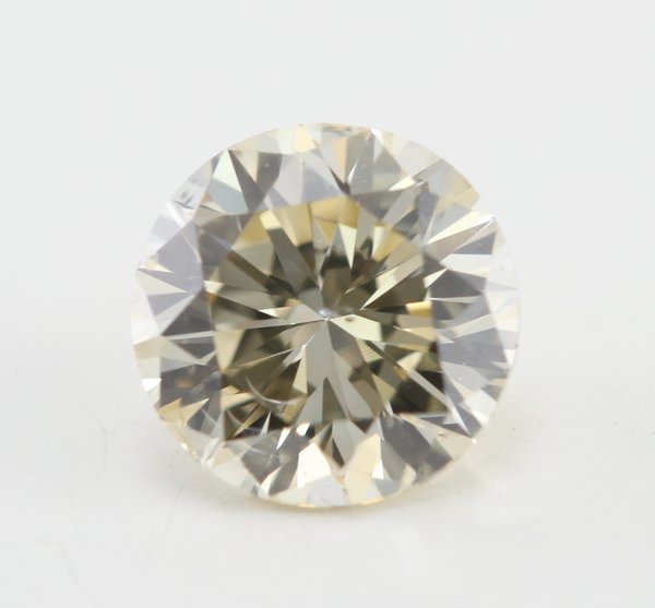 Round Cut Loose Diamond (1 Ct, Natural Light Fancy Brown Color