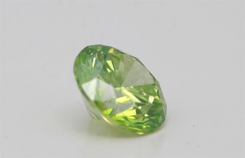 Round Cut Loose Diamond (2 Ct,Green Olive(Color Enhanced)  Color,Si2(Enhanced) Clarity) Igl Certified