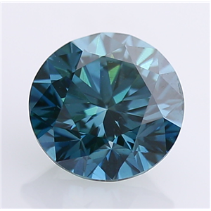 Round Cut Loose Diamond (1.7 Ct, Fancy Intense Sky Blue(Irradiated) ,VS1) IGL Certified