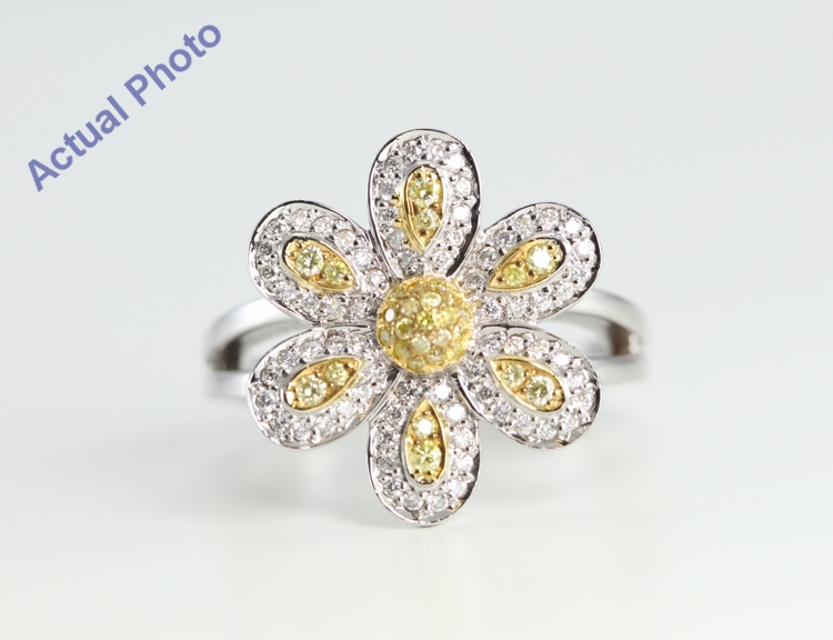 Marquise cut Diamond Cluster Engagement Ring - Flower Diamond Cluster –  ARTEMER