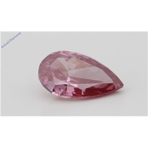 Pear Loose Diamond (1.42 Ct Fancy Purpelish Pink(Irradiated HPHT Color Treated) Color VS1 Clarity) GIA