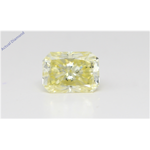 Radiant Cut Loose Diamond (1 Ct,Natural Fancy Yellow Color,Si2