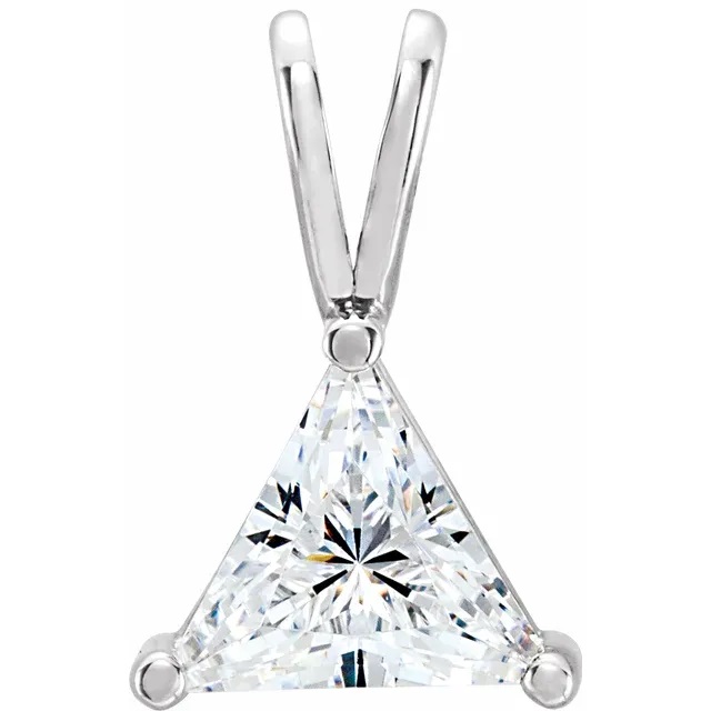 diamond triangle necklace