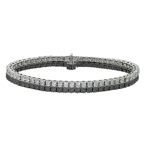 18k White-gold Round Diamond Tennis Bracelet 1.5 Ct F Color VS2 Clarity