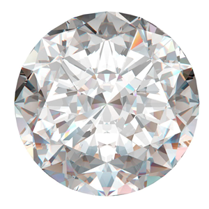 Round Cut Loose Diamond (0.52 Ct, I ,VS2)  