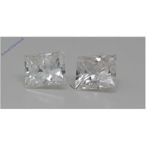 A Pair of Princess Cut Loose Diamonds 0.7 Ct,I Color,SI2 Clarity