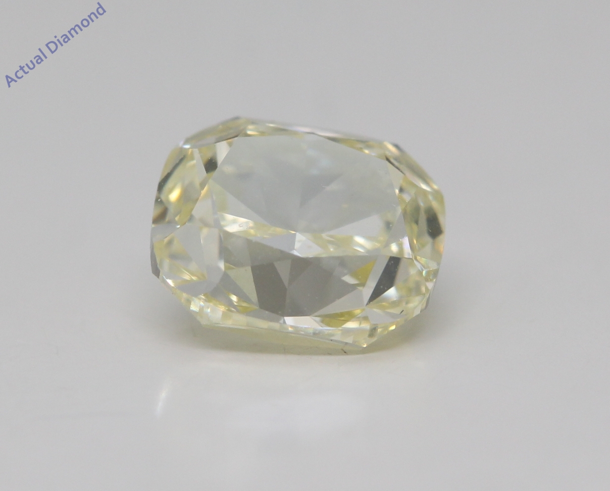 Natural Loose Cushion Yellow Color Diamond 0.87 CT 5.20 MM Cushion Shape online Rose Cut Diamond L1614