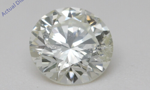 Round Cut Natural Mined Loose Diamond (1.52 Ct,K Color,Si3 Clarity) IGL Certified