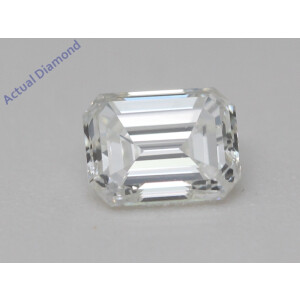 Emerald Cut Natural Mined Loose Diamond (0.72 Ct,F Color,Vvs1 Clarity) IGL Certified