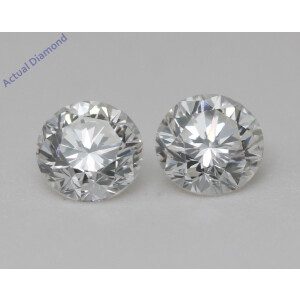 A Pair Of Round Cut Natural Mined Loose Diamonds (0.99 Ct,G Color,Vs1 Clarity) IGL Certified