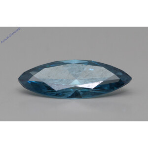 Marquise Cut Loose Diamond (1.42 Ct,Ocean Blue(Irradiated) Color,Si2 Clarity)