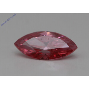 Marquise Cut Loose Diamond (0.55 Ct,Pink(Hpht,Irradiated) Color,Vs2 Clarity) Aig Certified