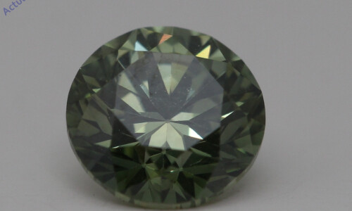 Round Cut Loose Diamond (1.01 Ct,Green(Irradiated) Color,Vs1 Clarity)