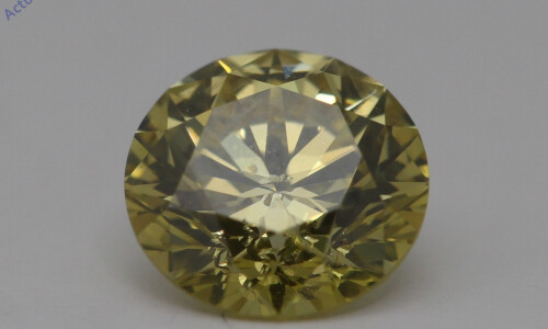 Round Cut Loose Diamond (1.01 Ct,Yellow(Irradiated) Color,Vs1 Clarity) GIA Certified