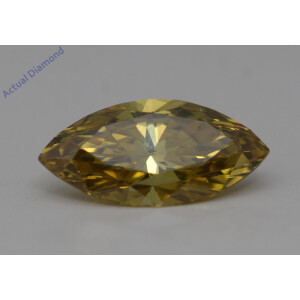 Marquise Cut Loose Diamond (1.49 Ct,Yellow(Irradiated) Color,Vs1 Clarity) IGL Certified