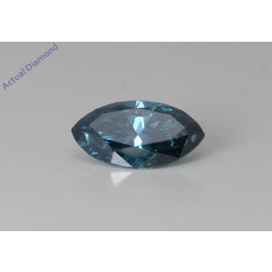 Marquise Cut Loose Diamond (1.12 Ct,Ocean Blue(Irradiated) Color,Si2 Clarity)