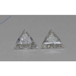 A Pair Of Triangle Cut Loose Diamonds (0.55 Ct,G Color,Si2 Clarity)