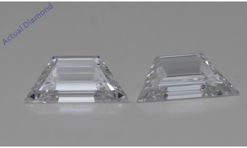 A Pair Of Trapezoid Step Cut Cut Loose Diamonds (0.86 Ct,E Color,Vs2 Clarity)