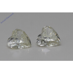 A Pair Of Heart Cut Loose Diamonds (0.83 Ct,J Color,Vs2 Clarity)