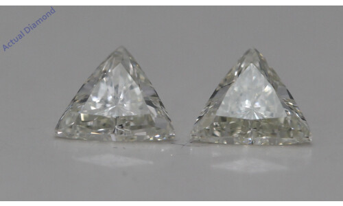 A Pair Of Triangle Cut Loose Diamonds (0.75 Ct,J Color,Vs1 Clarity)