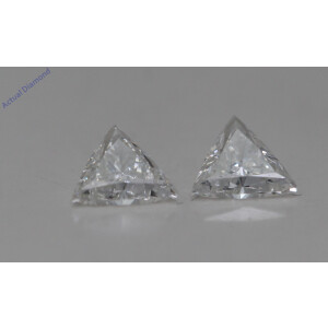 A Pair Of Triangle Cut Loose Diamonds (0.61 Ct,H Color,Vs1-Vs2 Clarity)