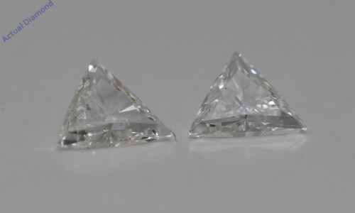 A Pair Of Triangle Cut Loose Diamonds (0.47 Ct,I Color,Vs2 Clarity)