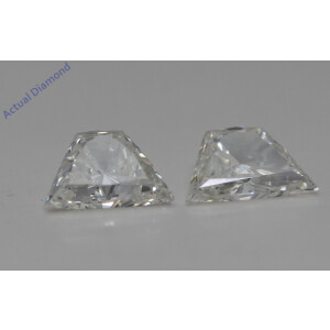 A Pair Of Trapezoid Brilliant Cut Loose Diamonds (1.4 Ct,J Color,Vs2-Si1 Clarity)