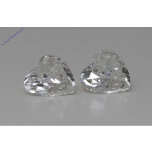 A Pair Of Heart Cut Natural Mined Loose Diamonds (0.91 Ct,I Color,Si2 Clarity)