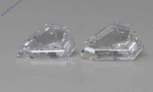 A Pair Of Shield Cut Natural Mined Loose Diamonds (1.11 Ct,F Color,Vs1-Si1 Clarity)