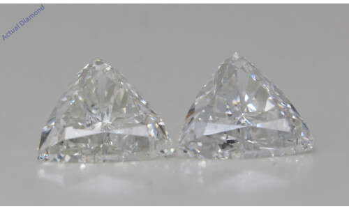 A Pair Of Trilliant Cut Natural Mined Loose Diamonds (1.63 Ct,H Color,Vs2 Clarity)