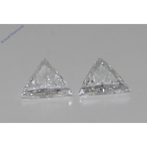 A Pair Of Triangle Cut Natural Mined Loose Diamonds (0.92 Ct,H Color,Si1 Clarity)