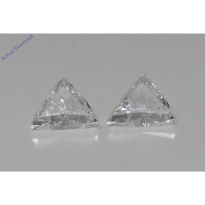 A Pair Of Triangle Cut Natural Mined Loose Diamonds (0.92 Ct,I Color,Vs2-Si1 Clarity)