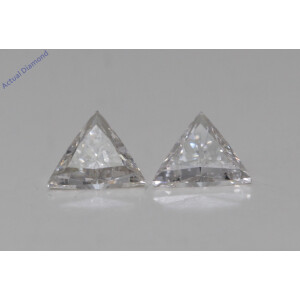 A Pair Of Triangle Cut Natural Mined Loose Diamonds (0.82 Ct,H Color,Vs2-Si1 Clarity)