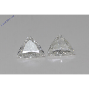 A Pair Of Trilliant Cut Natural Mined Loose Diamonds (0.83 Ct,I Color,Vs1-Vs2 Clarity)