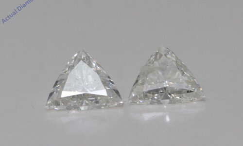 A Pair Of Trilliant Cut Natural Mined Loose Diamonds (0.83 Ct,I Color,Vs1-Vs2 Clarity)