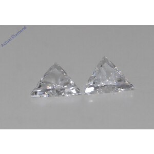 A Pair Of Triangle Cut Natural Mined Loose Diamonds (0.5 Ct,E Color,Vs1 Clarity)