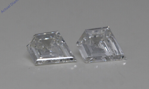 A Pair Of Shield Cut Natural Mined Loose Diamonds (0.8 Ct,E Color,Vvs1 Clarity)