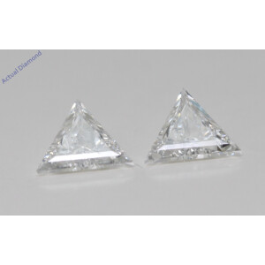 A Pair Of Triangle Cut Natural Mined Loose Diamonds (0.93 Ct,G Color,Si1 Clarity)