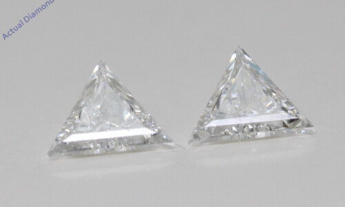 A Pair Of Triangle Cut Natural Mined Loose Diamonds (0.93 Ct,G Color,Si1 Clarity)