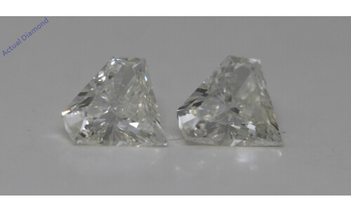 A Pair Of Diamond Cut Natural Mined Loose Diamonds (0.48 Ct,J Color,Vs2 Clarity)