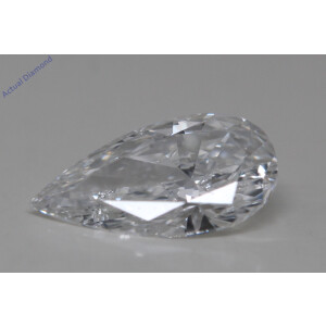 Pear Cut Natural Mined Loose Diamond (0.91 Ct,E Color,Si2 Clarity) GIA Certified