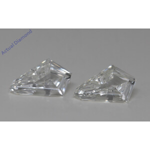 A Pair Of Kite Cut Natural Mined Loose Diamonds (1.24 Ct,I Color,Vs2 Clarity)