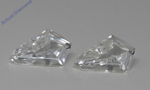 A Pair Of Kite Cut Natural Mined Loose Diamonds (1.24 Ct,I Color,Vs2 Clarity)