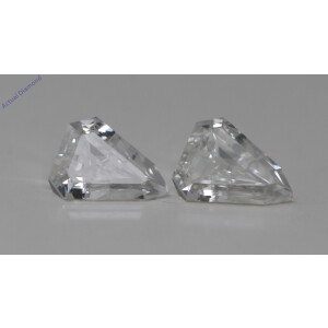 A Pair Of Shield-Step Cut Natural Mined Loose Diamonds (0.82 Ct,H Color,Vvs1 Clarity)