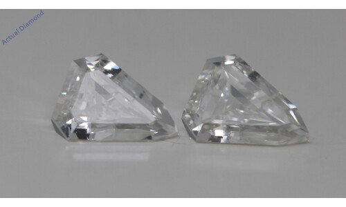 A Pair Of Shield-Step Cut Natural Mined Loose Diamonds (0.82 Ct,H Color,Vvs1 Clarity)